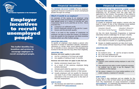 employer incentives april 2012